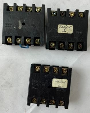 Omron P3G-08 Relay Socket 8-Pin Panel Mount Screw Terminal Lot 3pcs