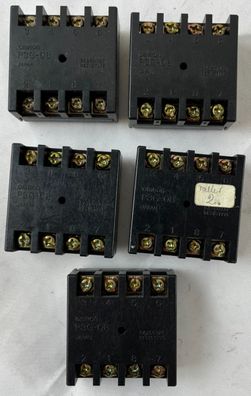 Omron P3G-08 Relay Socket 8-Pin Panel Mount Screw Terminal Lot 5pcs
