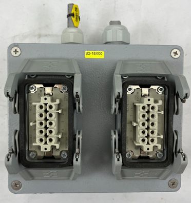 DKC Cosimec 65302 Aluminum Junction Box, 2x 16A/500V Connectors, IP66/67 Used