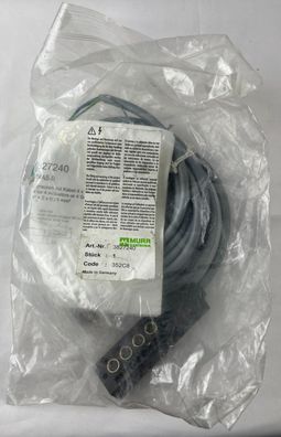 Murr Elektronik 3827240 Passive Distribution Box 4xM8 3-Pole 5m Cable MVH4S-RNA5