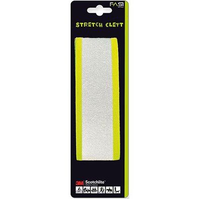 Reflektorband Stretch-Clett, 50 x 360mm, neongelb, Fasi, 101