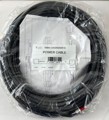 Omron R88A-CAGA020SR-E Power Cable 20m for G-Series / SmartStep 2 Servo Motors