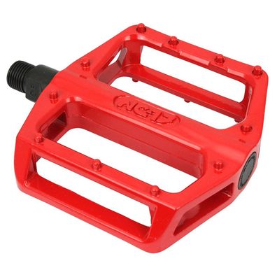 NC-17 Plattformpedal STD Zero Pro, Alu, molded Pins, Kugellager, rot