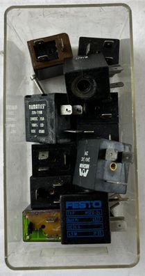 Solenoid Coil Lot Festo Numatics Huba 24VDC Mixed Industrial Used