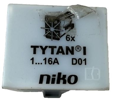 Niko Tytan I D01 Fuse Holder Insert 1-16A Module New