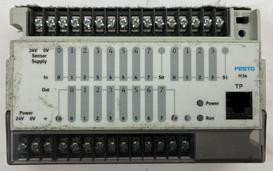 Festo FEC-F34-FST PLC Controller 24V DC | 12DI/8DO | Ethernet | Used