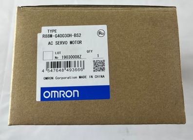 Omron R88M-G40030H-BS2 AC Servo Motor 400W 200V 3000rpm G-Series w/ Brake NEW