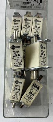Lot 13x NH000 25A 500V gG Fuse Links Bals E?BAMAT 9387 + Lindner Corrosion