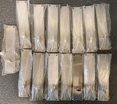 Bundle of 15x Assa Abloy Spacer Long Plates w. Lever Handles 230x50x5mm