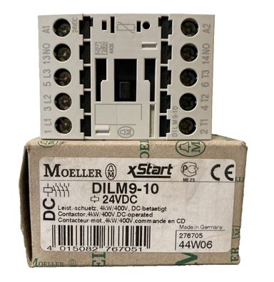 New Moeller DILM9-10 Relay Contactor 4kW 400V 24VDC Coil – Made in Germany