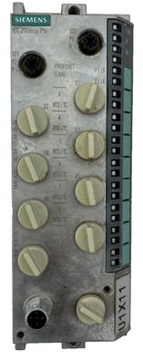 Siemens ET200eco PN Analog Input Module 8AI RTD/TC 144-6KD50-0AB0 IP67 Used