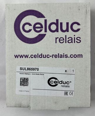 Celduc SUL865970 Solid State Contactor Relay 32A 24-510Vac Output 160-240Vac NEW