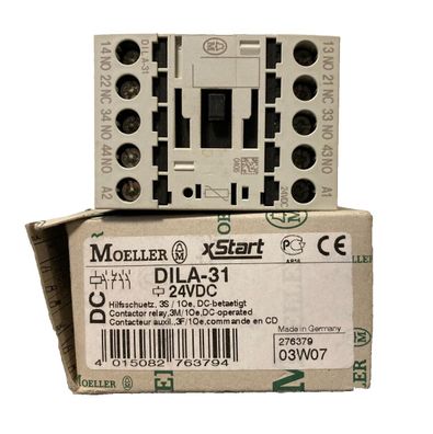 Brand New Moeller DILA-31 Auxiliary Contactor Relay 24VDC – New