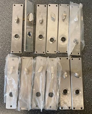 Bundle of 12x Assa Abloy Spacer Long Plates w. Lever Handles 230x50x5mm