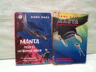 Hans Hass Manta Teufel im Roten Meer Ullstein 90. Tsd 1959 / 1952 HL SU FB