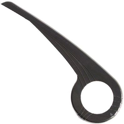 Kettenschutz 1 Flügel , bis 48 Zähne, schwarz, ohne Halter, Hebie, 0344 E1