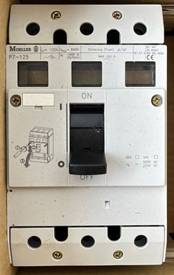 Moeller P7-125 Main Switch 3-Pole 125A 690V AC Disconnect Switch Breaker NEW
