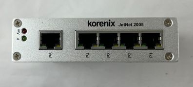 Korenix JetNet 2005 Industrial 5-Port Fast Ethernet Switch DIN Rail 10/100 Mbp