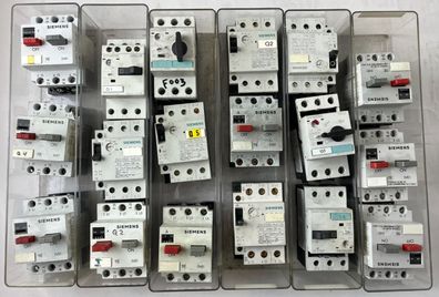 Siemens Motor Starter Lot 18pcs 3VE1 3RV 3VU MPCB Used