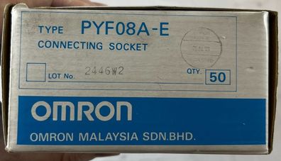 Omron PYF08A-E Relay Socket 8 Pin DIN Rail 40+ pcs New Bulk Bundle