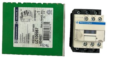 Telemecanique LC1D09B7 Contactor 24V AC Coil, 3P, 9A, 4kW/400V New