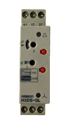 Omron H3DS-GL Timer Relay 24-230VAC 24-48VDC DIN Rail Used