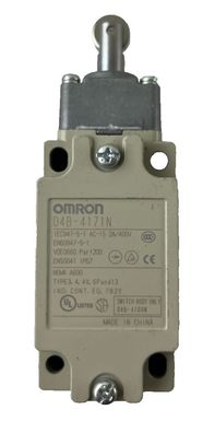 Omron D4B-4171N Limit Switch Roller Plunger 1NO/1NC 10A IP67 Used