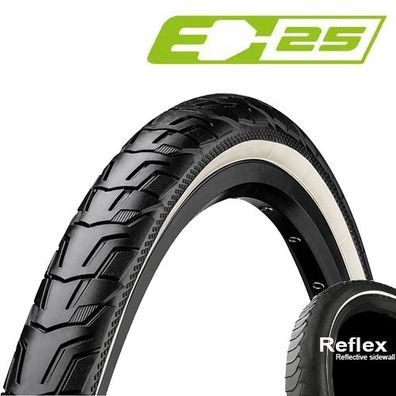 47-622 RIDE City, E-25, Draht, Reflex schwarz/creme, Continental, 0101679