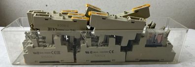 Omron P2RF-05-E Relay Socket Lot DIN Rail 5-Pin Base Industrial Used