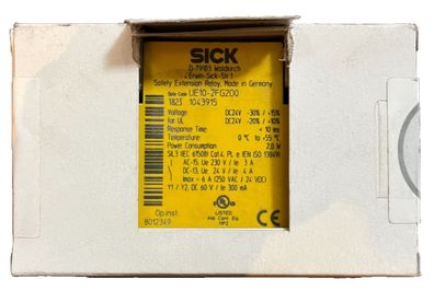 NEW SICK UE10-2FG2D0 1043915 Safety Extension Relay 24VDC SIL3 PL e Cat4