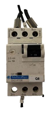 Schneider Telemecanique GV2-RT08 2.5–4A Motor Circuit Breaker, Used