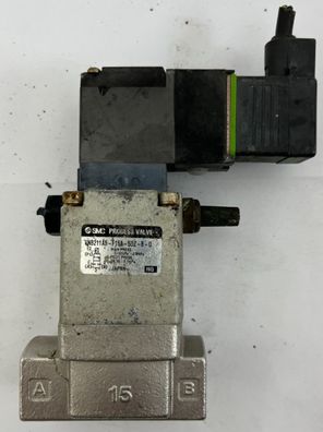 SMC VNB211A5-15A-5DZ-B-0 Process Valve 2-Port 1/2" NPT Solenoid 0.05-0.98MPa