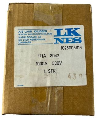 LK-NES 171A8042 DIN 4 Cartridge Fuse Link 1000A 500V Industrial Fuse NEW