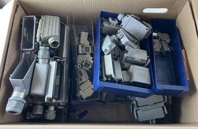 Harting Heavy Duty Connector Housings & Inserts Mixed Lot 10kg Used