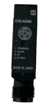 Omron E3S-AD66 Photoelectric Sensor 10-30VDC M12 Used