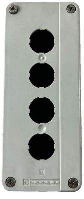Telemecanique XALD04 Empty 4‑ ole Push Button Enclosure 22 mm, Used