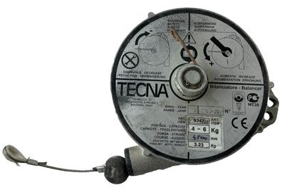 Tecna 9347S Tool Balancer 4–6 kg 4500 mm Spring Retractor Used