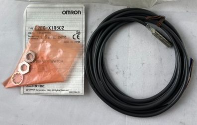 Omron E2EG-X1R5C2 Proximity Switch 12-24VDC 1.5mm 2m Cable New
