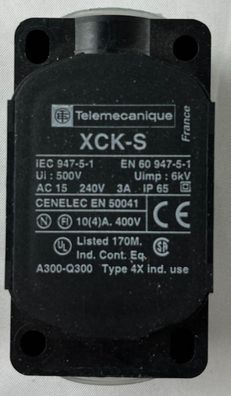 Telemecanique XCK-S Limit Switch Body AC15 240V 3A IP65 New
