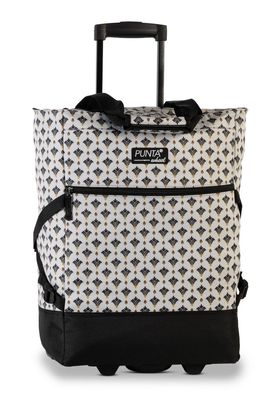 PUNTA wheel Print Shopping-Roller * beige/marineblau