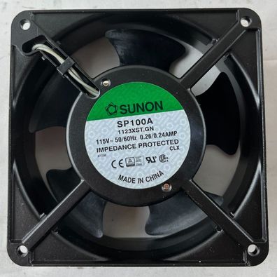 Sunon SP100A 1123XST. GN 115V AC Axial Fan 120x38mm 115CFM Sleeve Bearing New