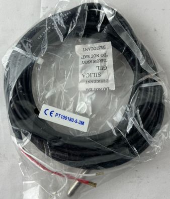 Carlo Gavazzi PT100180-5-3M PT100 Temperature Sensor Probe 3m Cable New