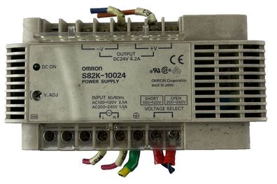 Omron S82K-10024 Power Supply 24V DC 4.2A 100–120/200–240V AC DIN Rail Us