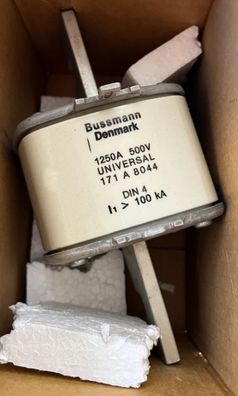 Bussmann 171A8044 Universal DIN 4 Fuse 1250A 500V High Speed NH New