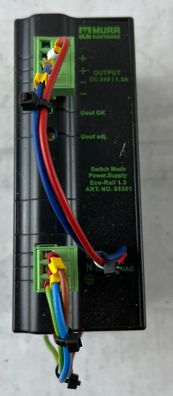 Murrelektronik Eco-Rail 1.3-100-240/24 Switch Mode Power Supply 24VDC 1.3A Used