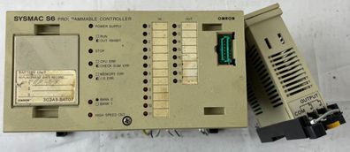 Omron SYSMAC S6 3G2S6-CPU15 Programmable Controller with I/O Module Used