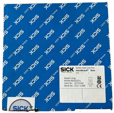SICK microScan3 Core Safety Laser Scanner MICSX-ABIZZZZZ1 I/O M12 New