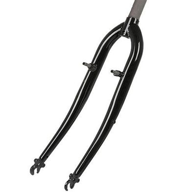 Gabel 28" Gewinde schwarz, Ø 22,2, Schaft 240mm/Gew 100mm, Messingschlager, 392852