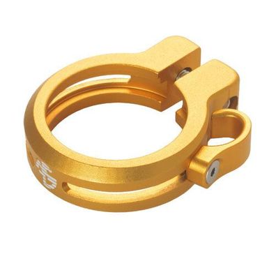 NC-17 Sattelklemme 34,9mm, inkl. Kabelführung, gold