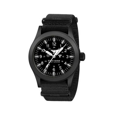 KHS - KHS. Plabssf. NB - Armbanduhr - Herren - Platoon Black Steel Solar